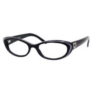 GUCCI 3515 Eyeglasses in color E6Q00/Black with Gray Highlight/ Y2k